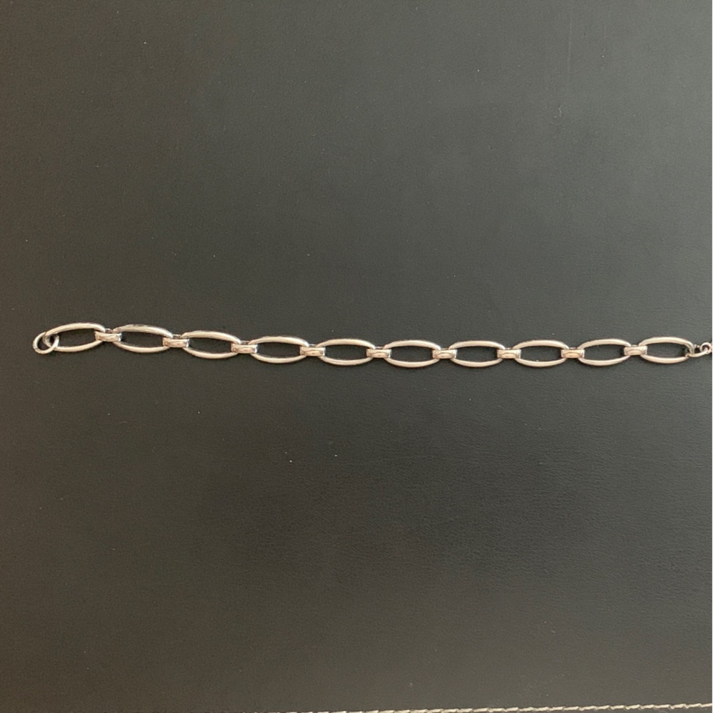 Silver Tone Chain Bracelet